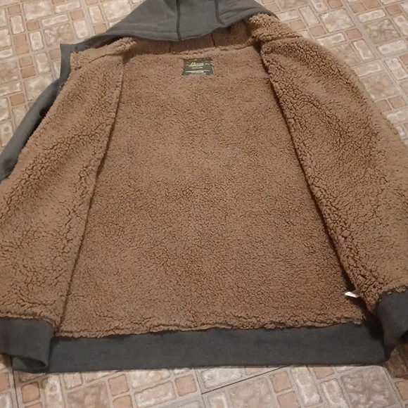 G.H. Bass & Co. Men's Gray Zip-Up Jacket Fleece Lined size 3xlarge - Picture 4 of 5